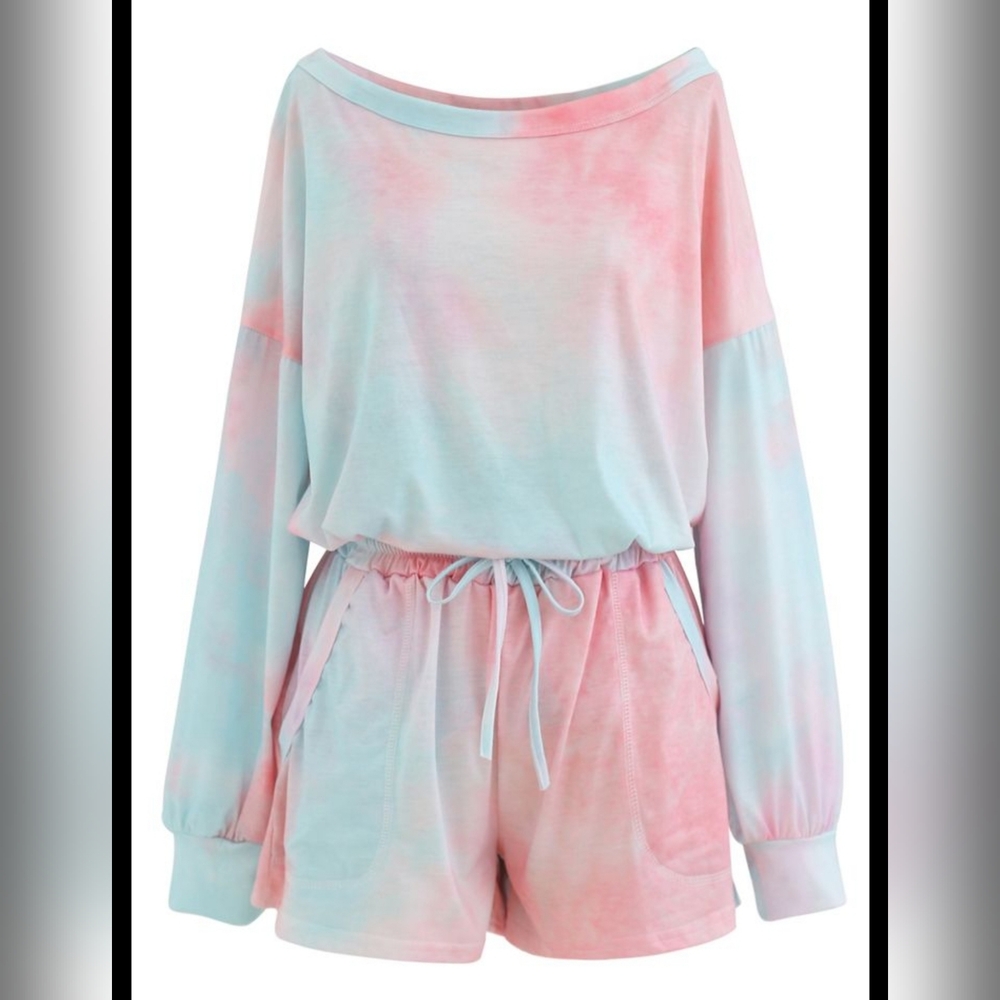 Pinky Tie Dye loose 2 piece set